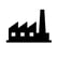 factory-silhouette-icon-manufacturing-and-industry-vector