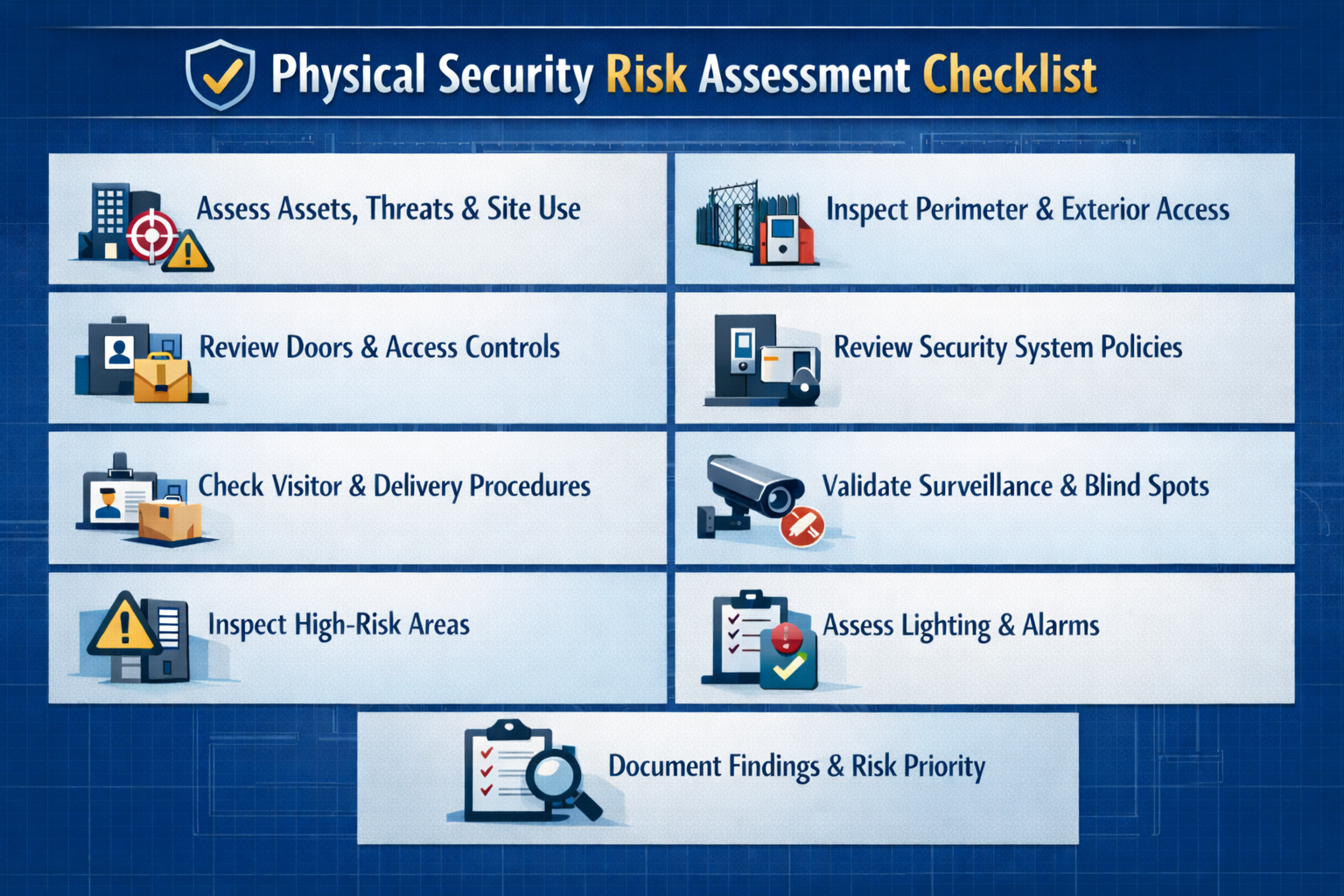 Physical Security Risk Assessment Checklist: What to Audit and Fix