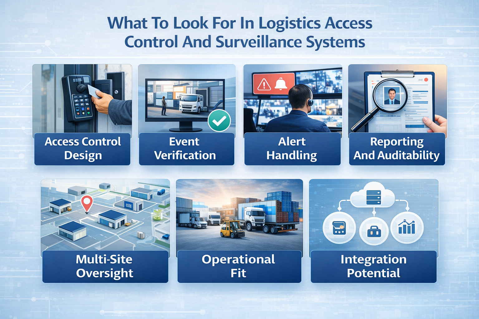 What To Look For In Logistics Access Control And Surveillance Systems
