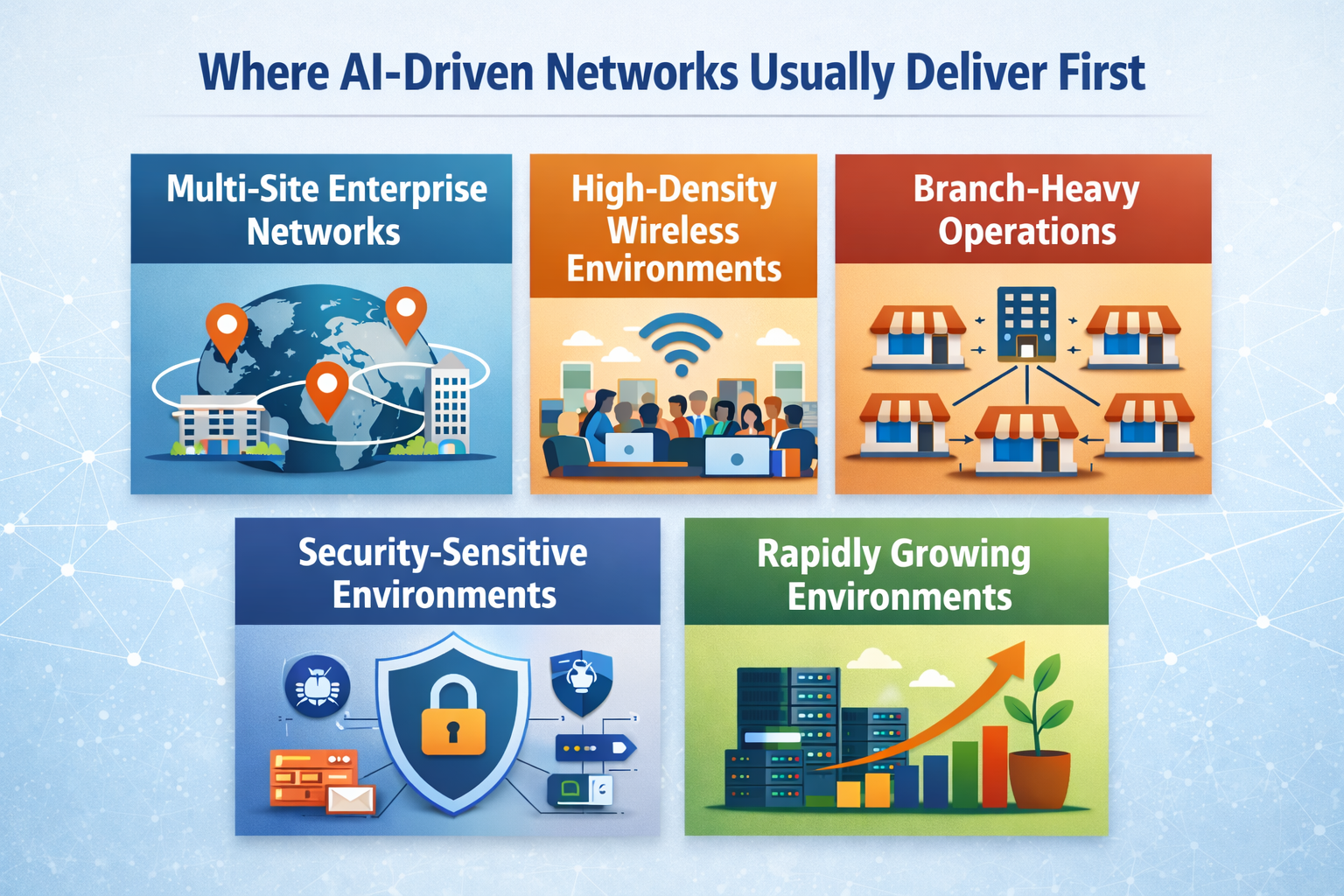 Where AI-Driven Networks Usually Deliver Value First