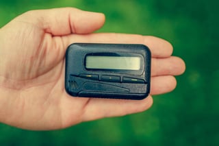 pager in hand